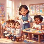 Anak-anak mengikuti aktivitas belajar kreatif di TK Jogja dengan suasana islami yang ceria dan menyenangkan